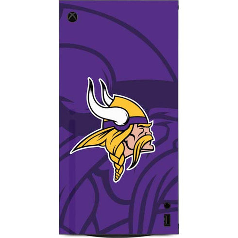 NFL Minnesota Vikings Double Vision XBox Series X Digital Edition Console Skin