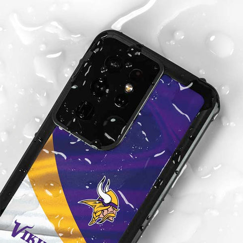 NFL Minnesota Vikings Galaxy S24 Ultra Waterproof Case