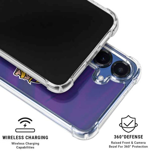 NFL Minnesota Vikings Galaxy S25 Plus Clear Case