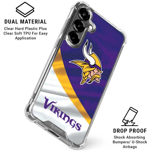 NFL Minnesota Vikings Galaxy S26 Plus Clear Case