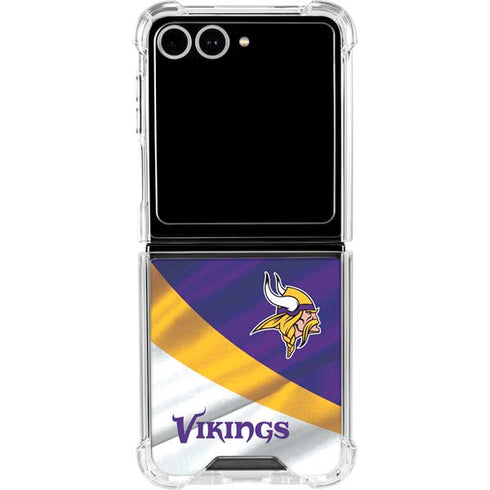 NFL Minnesota Vikings Galaxy Z Flip7 Clear Case