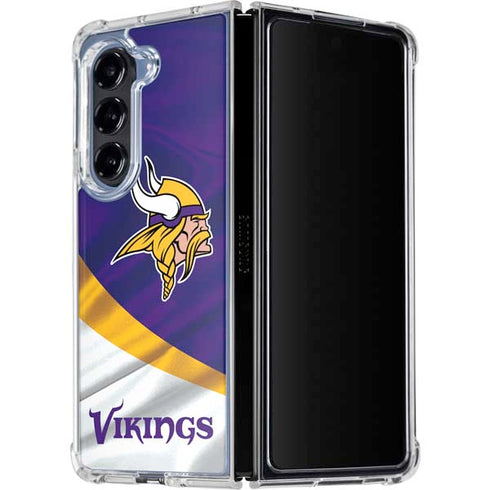NFL Minnesota Vikings Galaxy Z Fold5 5G Clear Case