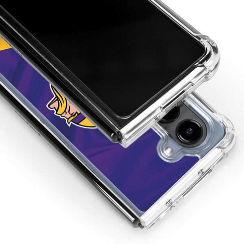 NFL Minnesota Vikings Galaxy Z Fold5 5G Clear Case