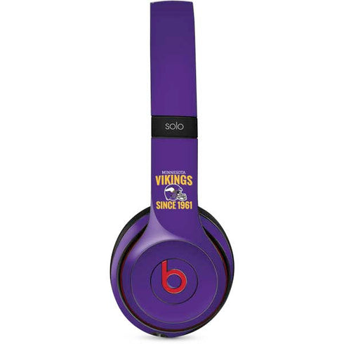 NFL Minnesota Vikings Helmet Beats Solo 3 Wireless Skin