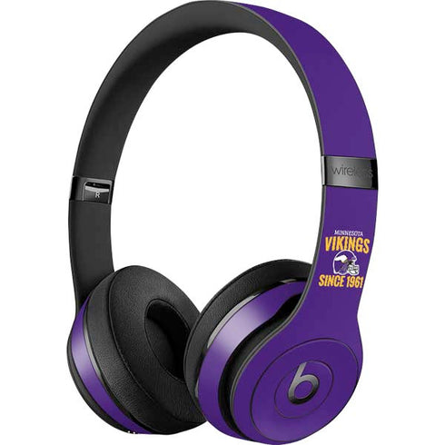 NFL Minnesota Vikings Helmet Beats Solo 3 Wireless Skin