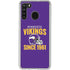 NFL Minnesota Vikings Helmet Galaxy A21 Clear Case