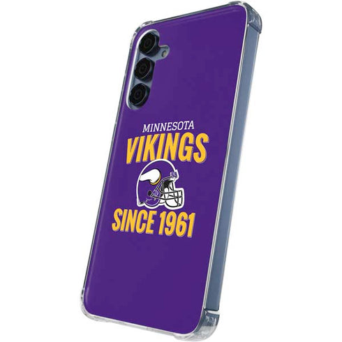 NFL Minnesota Vikings Helmet Galaxy A35 5G Clear Case