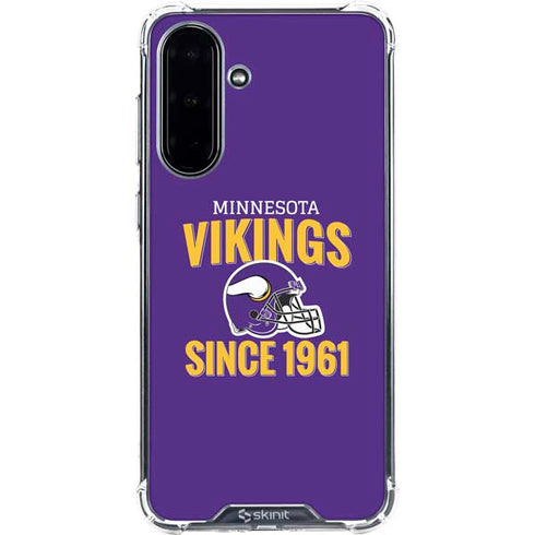 NFL Minnesota Vikings Helmet Galaxy A36 5G Clear Case