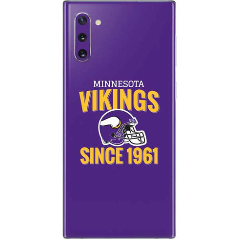 NFL Minnesota Vikings Helmet Galaxy Note 10 Skin