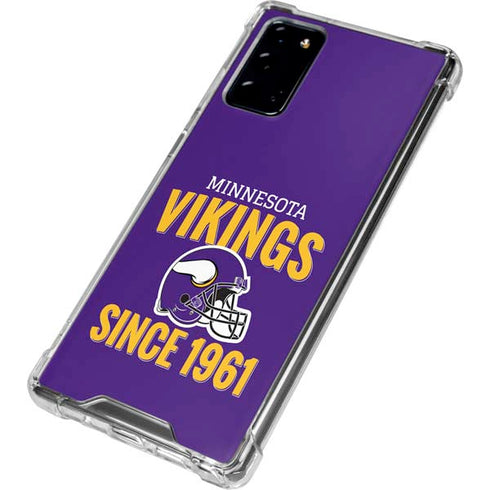 NFL Minnesota Vikings Helmet Galaxy Note20 5G Clear Case
