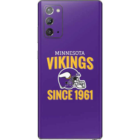 NFL Minnesota Vikings Helmet Galaxy Note20 5G Skin
