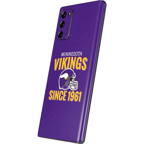 NFL Minnesota Vikings Helmet Galaxy Note20 5G Skin