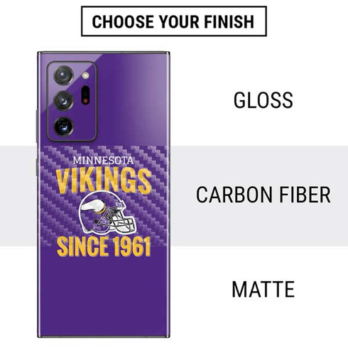 NFL Minnesota Vikings Helmet Galaxy Note20 Ultra 5G Skin