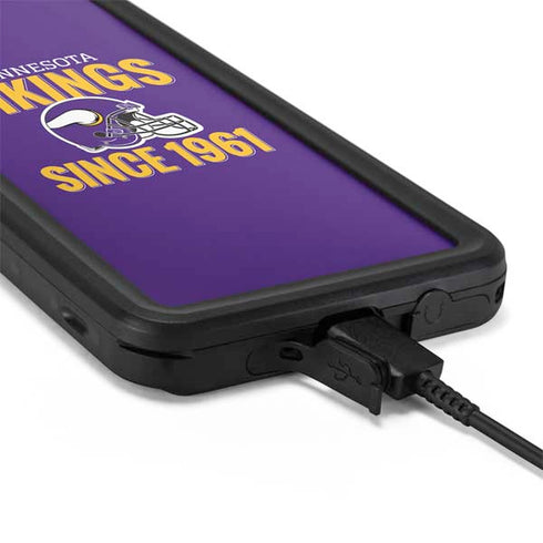 NFL Minnesota Vikings Helmet Galaxy S20 Plus Waterproof Case