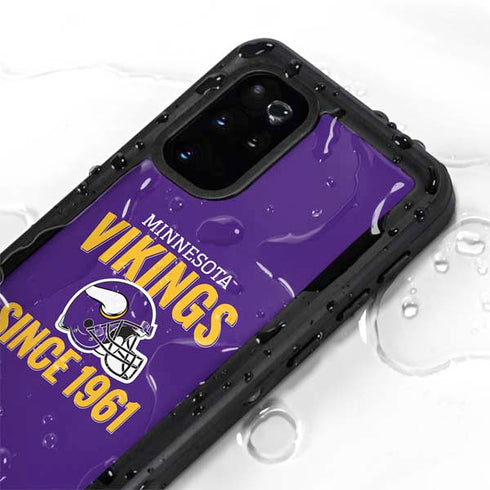 NFL Minnesota Vikings Helmet Galaxy S20 Plus Waterproof Case