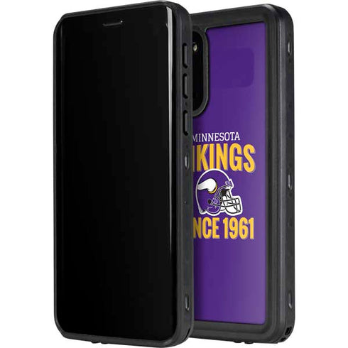 NFL Minnesota Vikings Helmet Galaxy S20 Waterproof Case