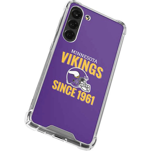 NFL Minnesota Vikings Helmet Galaxy S24 FE Clear Case