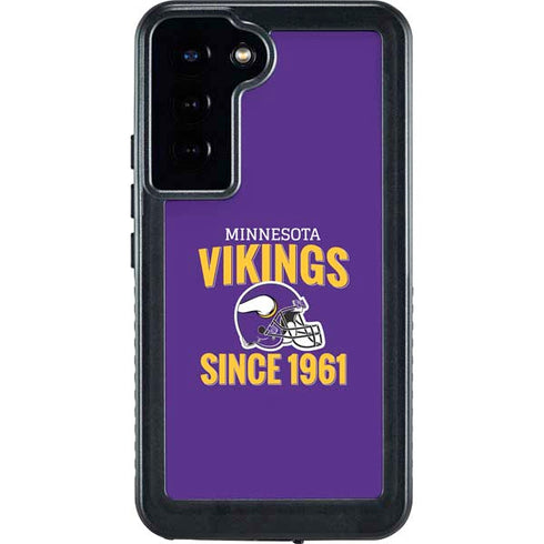 NFL Minnesota Vikings Helmet Galaxy S24 Plus Waterproof Case