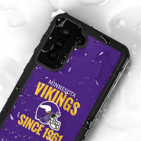 NFL Minnesota Vikings Helmet Galaxy S24 Plus Waterproof Case