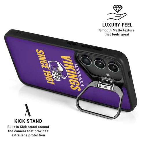 NFL Minnesota Vikings Helmet Galaxy S25 Ultra Kickstand Case