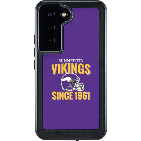 NFL Minnesota Vikings Helmet Galaxy S24 Waterproof Case