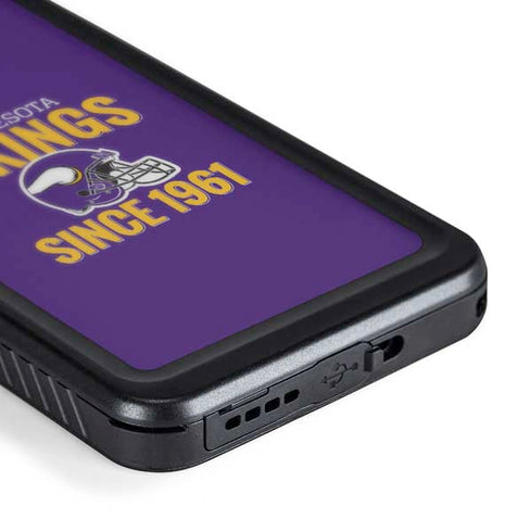 NFL Minnesota Vikings Helmet Galaxy S24 Waterproof Case