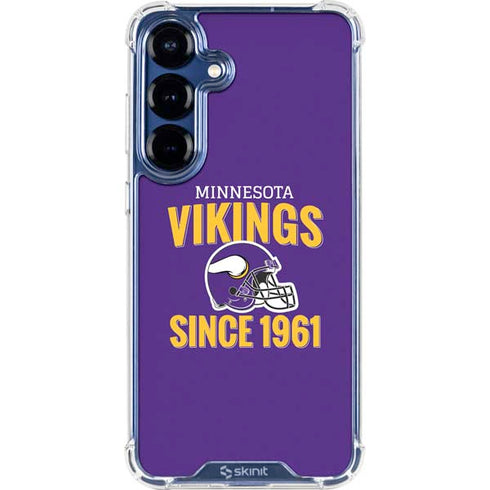 NFL Minnesota Vikings Helmet Galaxy S25 Clear Case