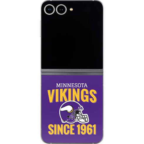 NFL Minnesota Vikings Helmet Galaxy Z Flip6 Skin
