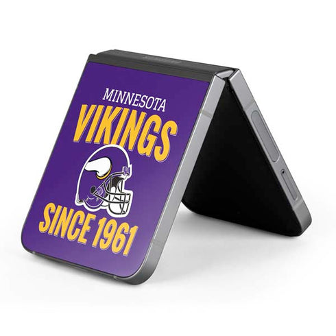 NFL Minnesota Vikings Helmet Galaxy Z Flip6 Skin