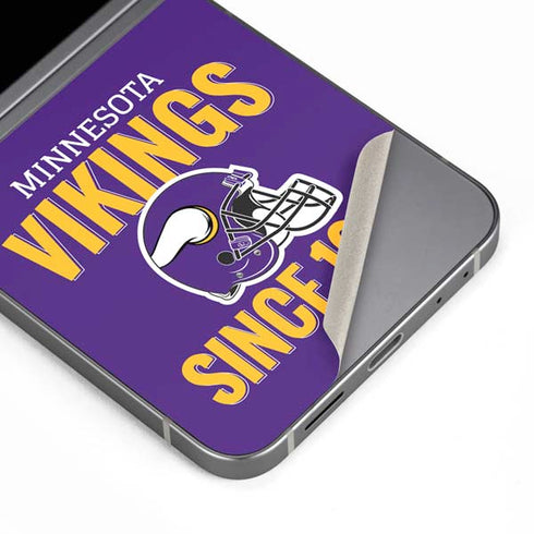 NFL Minnesota Vikings Helmet Galaxy Z Flip6 Skin