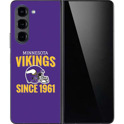 NFL Minnesota Vikings Helmet Galaxy Z Fold5 5G Skin