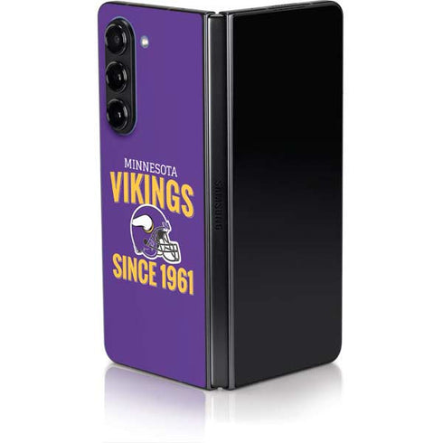 NFL Minnesota Vikings Helmet Galaxy Z Fold5 5G Skin