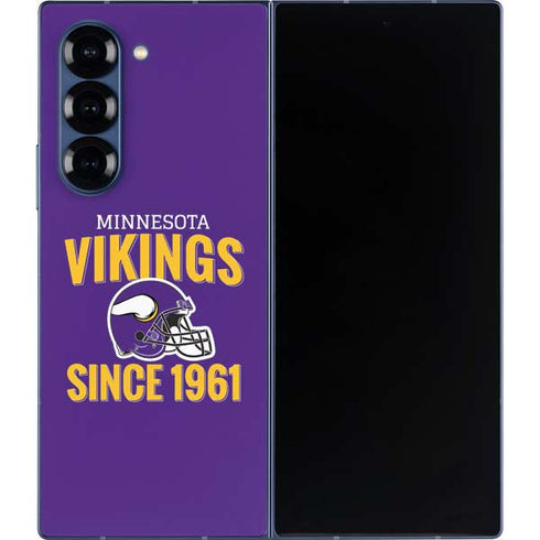 NFL Minnesota Vikings Helmet Galaxy Z Fold6 Skin