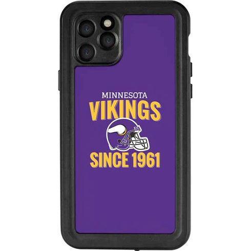 NFL Minnesota Vikings Helmet iPhone 11 Pro Waterproof Case