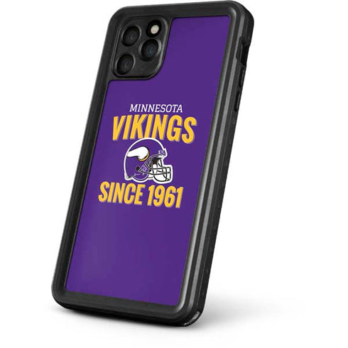 NFL Minnesota Vikings Helmet iPhone 11 Pro Waterproof Case