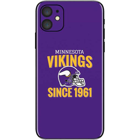 NFL Minnesota Vikings Helmet iPhone 11 Skin