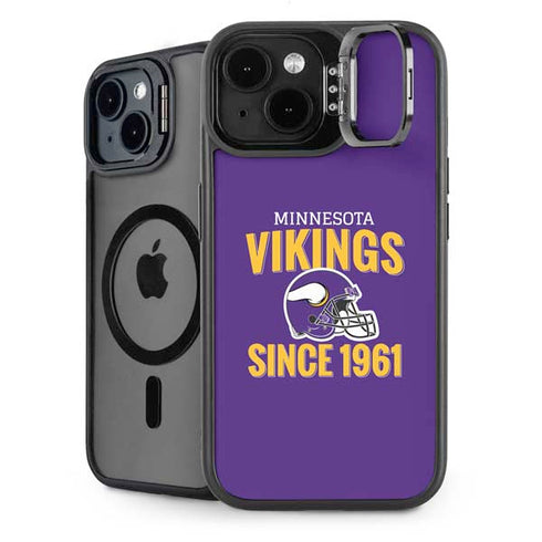 NFL Minnesota Vikings Helmet iPhone 14 Kickstand Case
