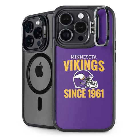 NFL Minnesota Vikings Helmet iPhone 14 Pro Max Kickstand Case
