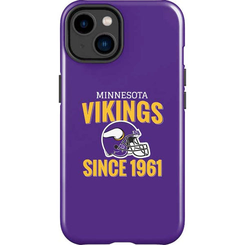 NFL Minnesota Vikings Helmet iPhone 15 Impact Case