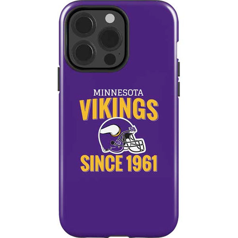 NFL Minnesota Vikings Helmet iPhone 15 Pro Impact Case