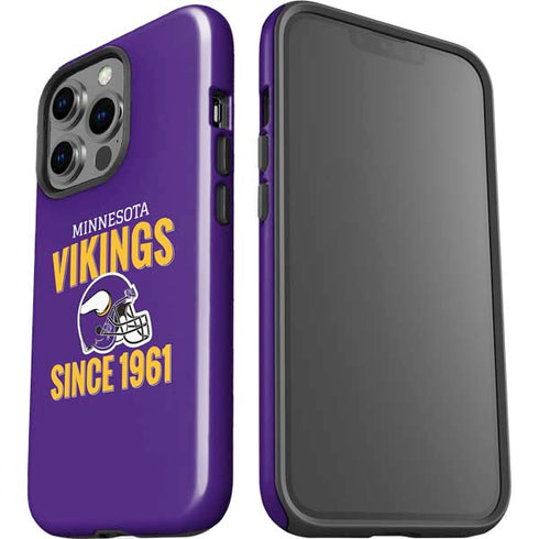 NFL Minnesota Vikings Helmet iPhone 15 Pro Impact Case