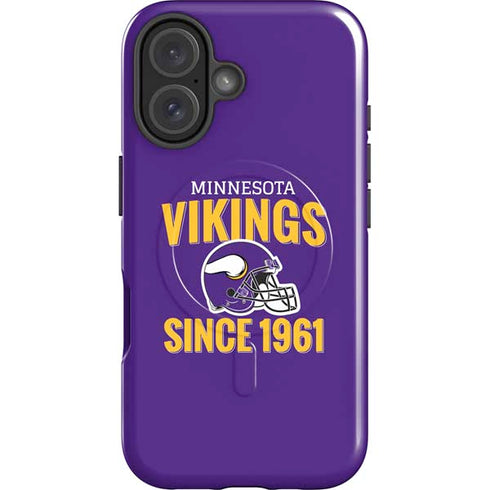 NFL Minnesota Vikings Helmet iPhone 16 Magsafe Impact Case