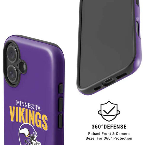 NFL Minnesota Vikings Helmet iPhone 16 Magsafe Impact Case