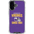 NFL Minnesota Vikings Helmet iPhone 16 Plus Clear Case