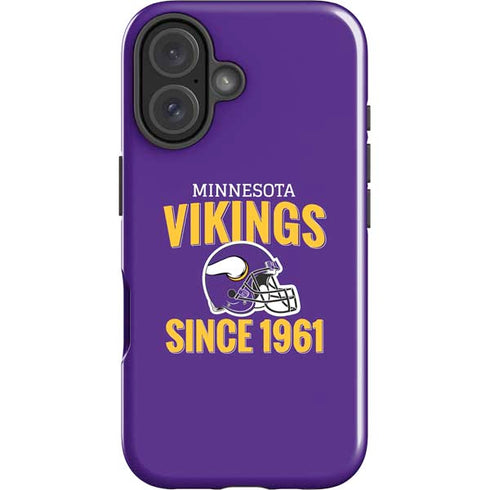 NFL Minnesota Vikings Helmet iPhone 16 Plus Impact Case