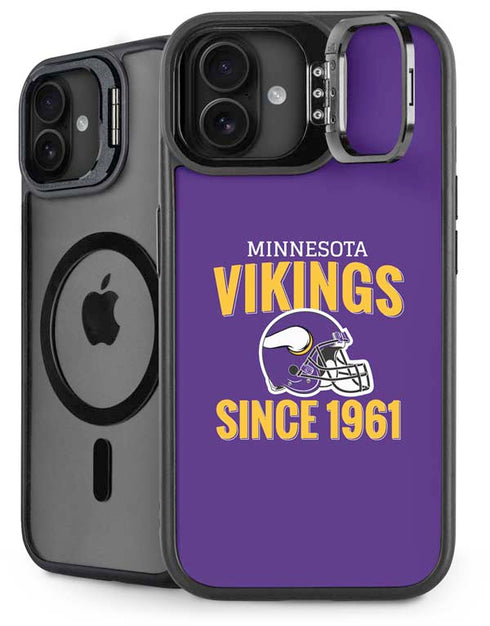 NFL Minnesota Vikings Helmet iPhone 16 Plus Kickstand Case