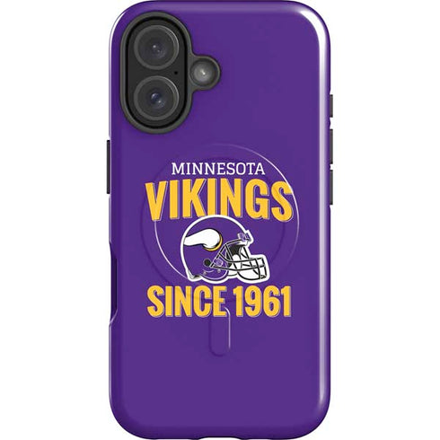 NFL Minnesota Vikings Helmet iPhone 16 Plus Magsafe Impact Case