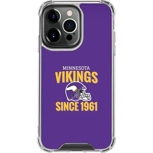 NFL Minnesota Vikings Helmet iPhone 16 Pro Clear Case