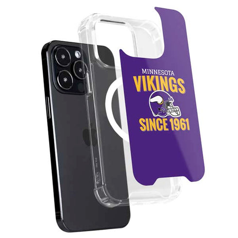 NFL Minnesota Vikings Helmet iPhone 16 Pro MagSafe Case