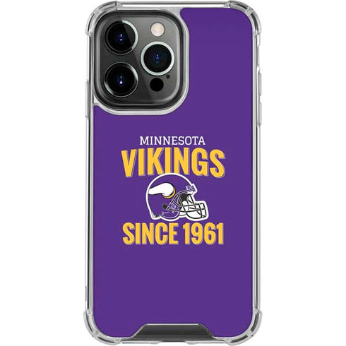 NFL Minnesota Vikings Helmet iPhone 16 Pro Max Clear Case